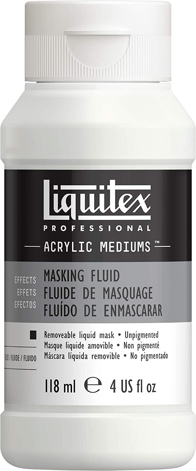 230527224404727_1 LIQUITEX Acrylic Masking Fluid Medium 118ML, Transparent - Image 1